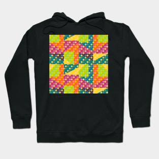 Colorful shapes and hexagons Hoodie